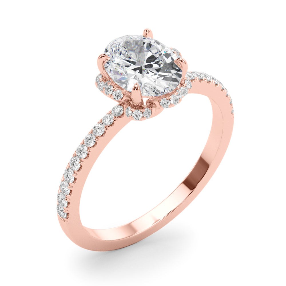 Oval Cent Diamond Engagement Ring · 0.49 ct tw