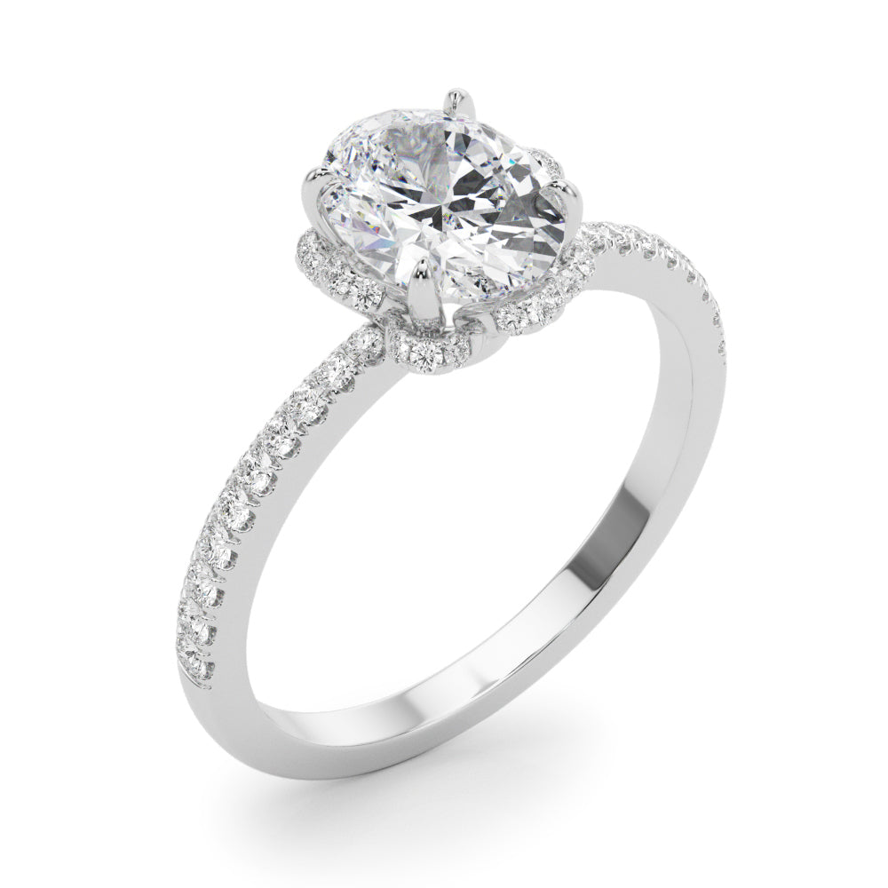 Oval Cent Diamond Engagement Ring · 0.49 ct tw