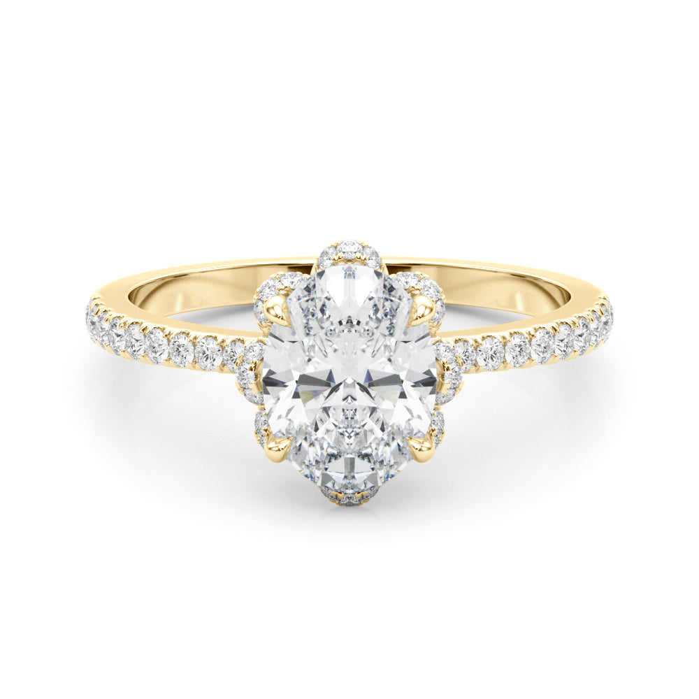 Oval Cent Diamond Engagement Ring · 0.49 ct tw
