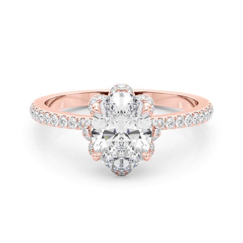 Oval Cent Diamond Engagement Ring · 0.49 ct tw