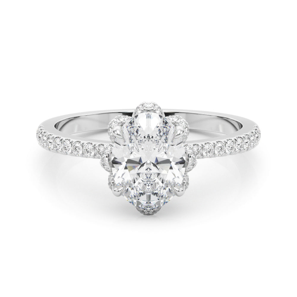 Oval Cent Diamond Engagement Ring · 0.49 ct tw