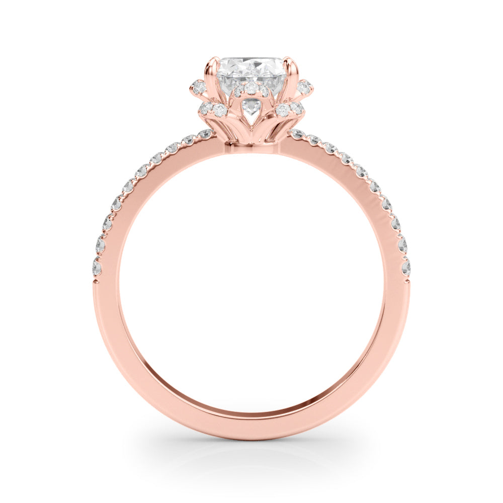 Oval Cent Diamond Engagement Ring · 0.49 ct tw