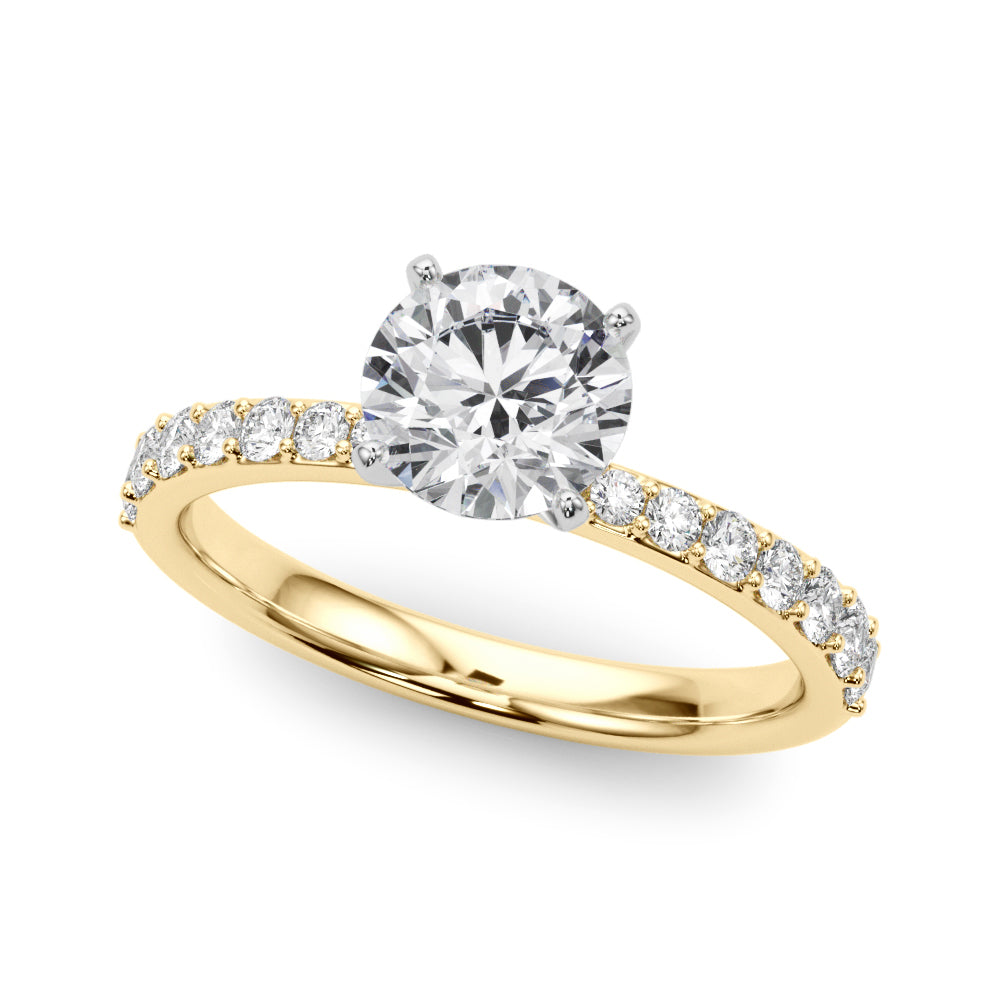 Single Row Diamond Engagement Ring · 0.34 ct tw
