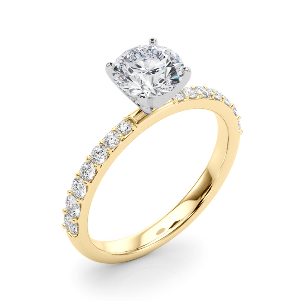 Single Row Diamond Engagement Ring · 0.34 ct tw