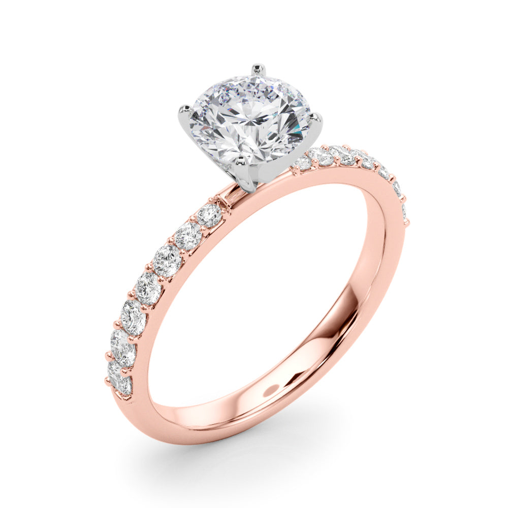 Single Row Diamond Engagement Ring · 0.34 ct tw