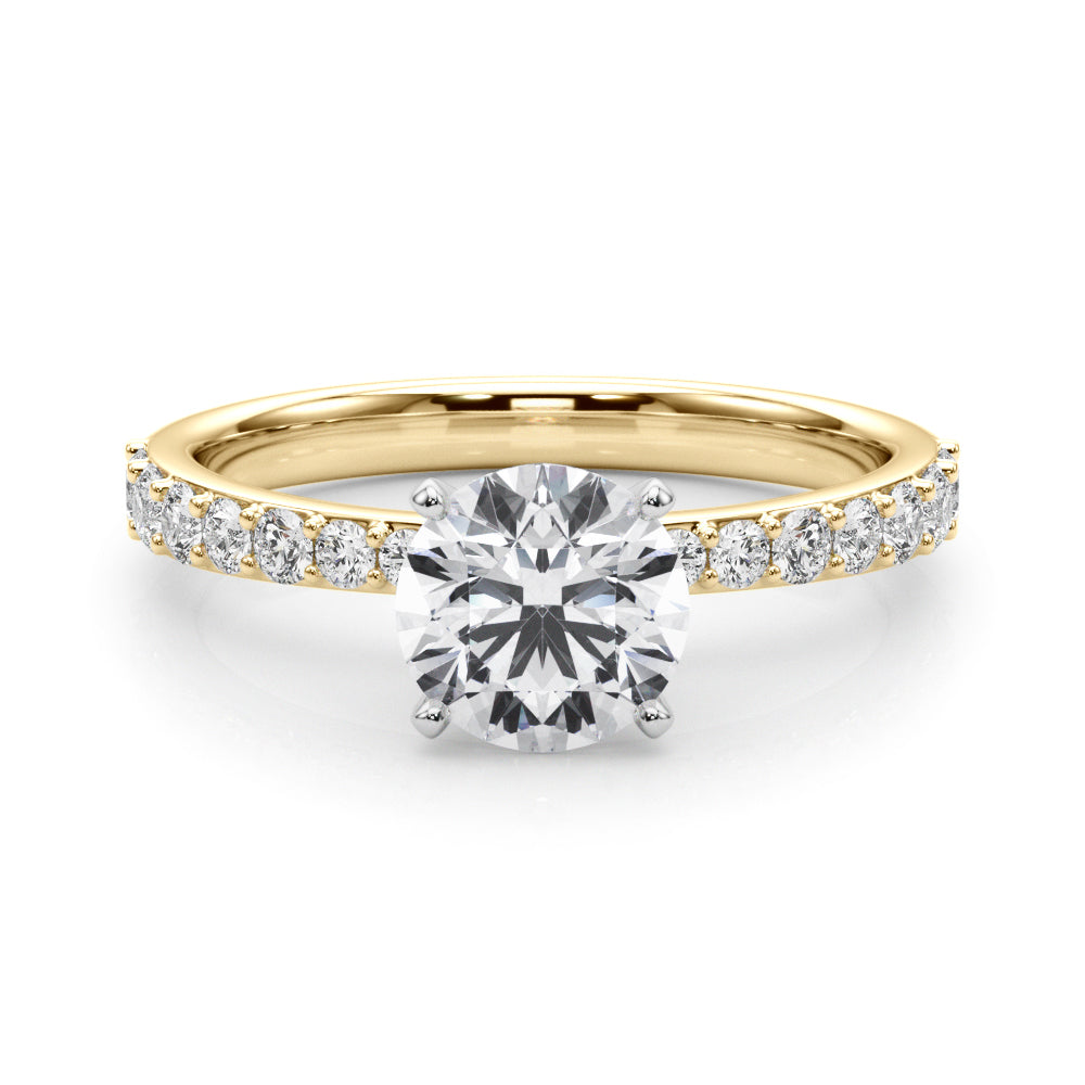 Single Row Diamond Engagement Ring · 0.34 ct tw