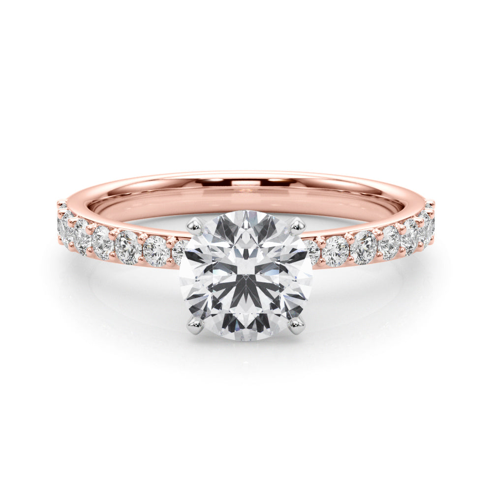 Single Row Diamond Engagement Ring · 0.34 ct tw