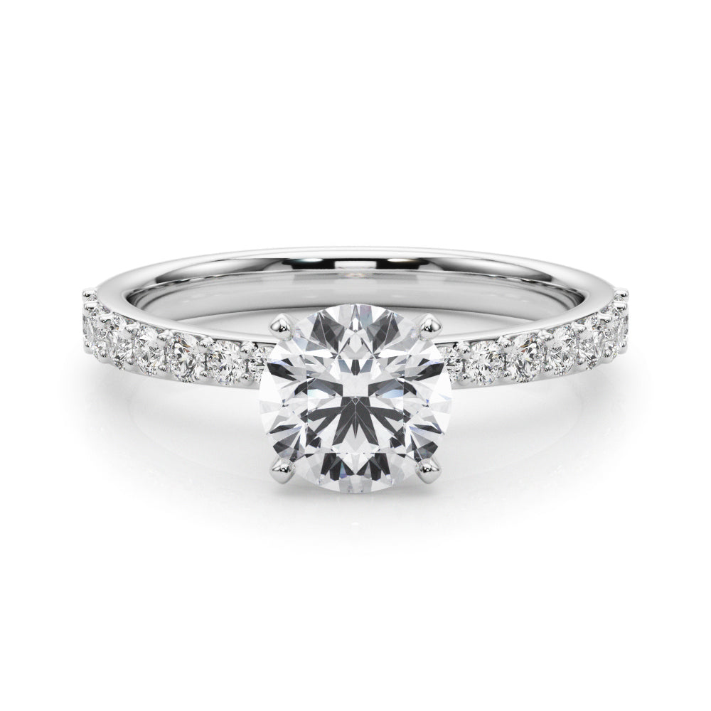 Single Row Diamond Engagement Ring · 0.34 ct tw