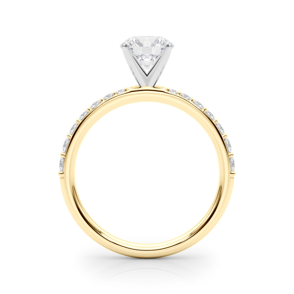 Single Row Diamond Engagement Ring · 0.34 ct tw