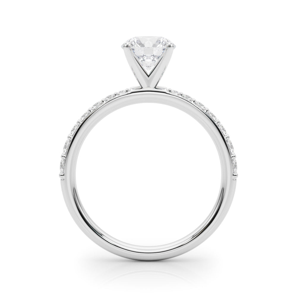 Single Row Diamond Engagement Ring · 0.34 ct tw