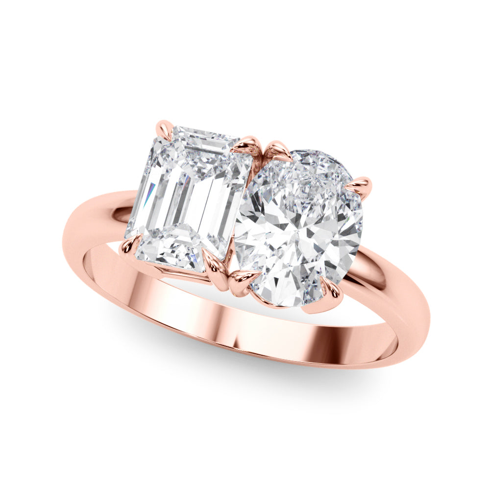 Emerald Cut Oval Diamond Fashion Ring · 3.00 ct tw