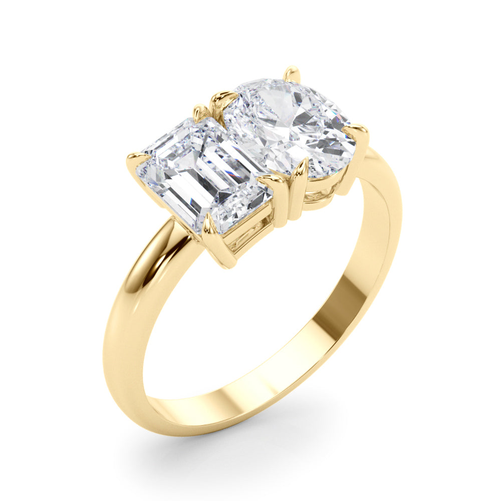 Emerald Cut Oval Diamond Fashion Ring · 3.00 ct tw