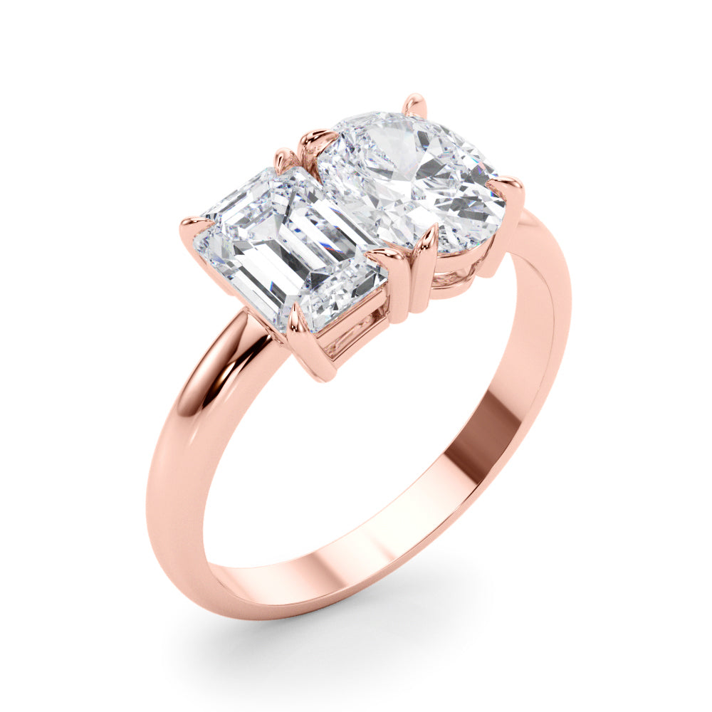 Emerald Cut Oval Diamond Fashion Ring · 3.00 ct tw