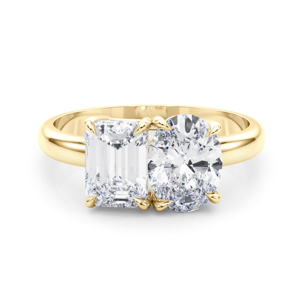 Emerald Cut Oval Diamond Fashion Ring · 3.00 ct tw