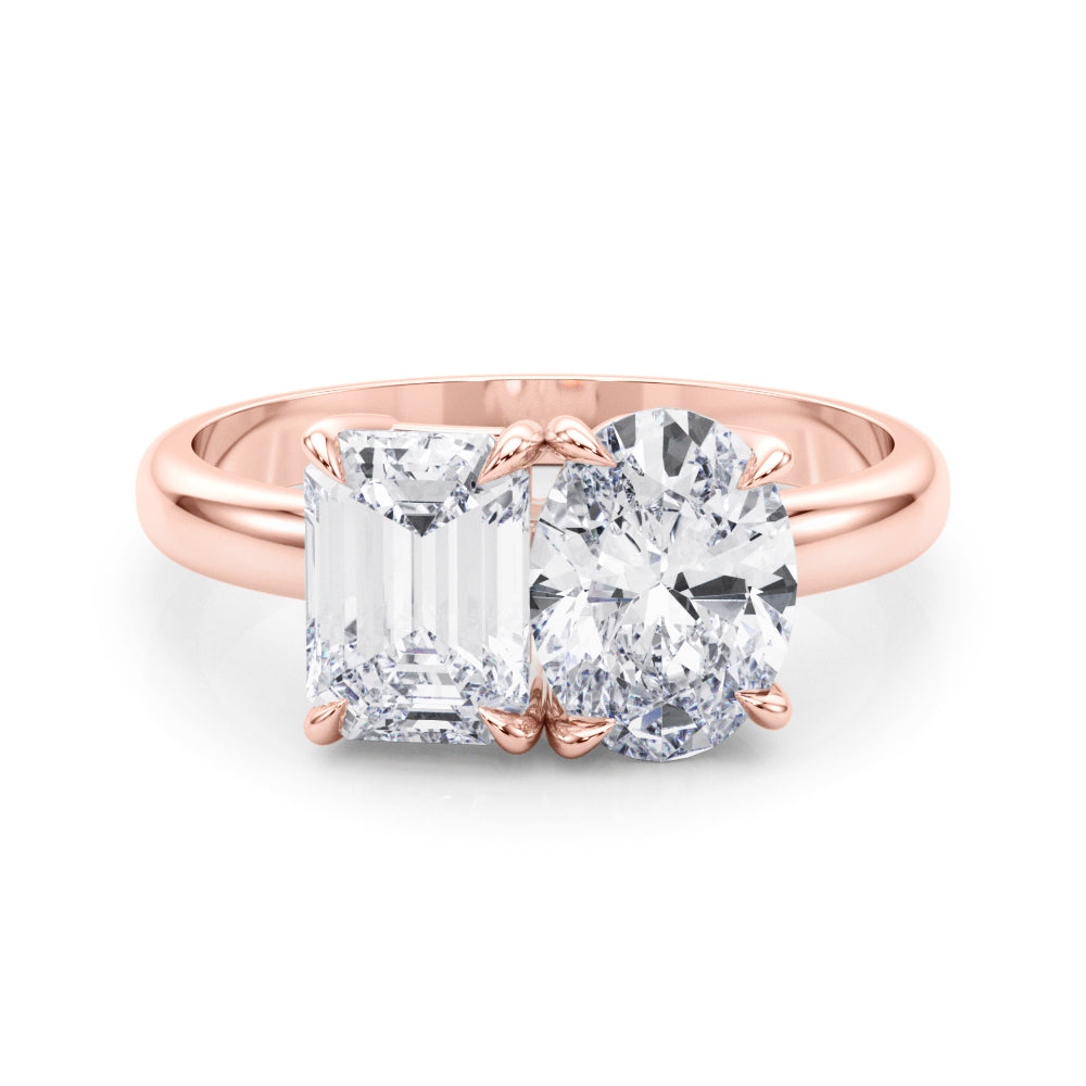 Emerald Cut Oval Diamond Fashion Ring · 3.00 ct tw