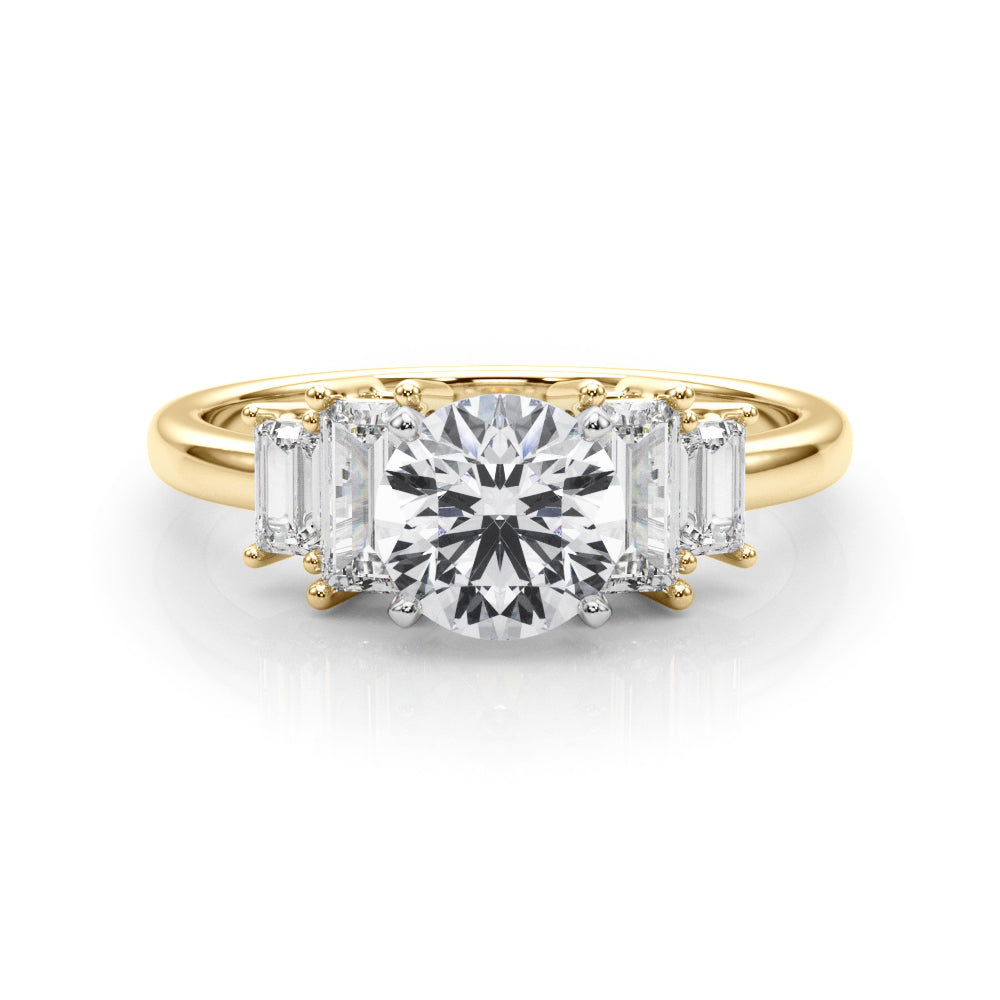 Marquise Center & SB Diamond Engagement Ring · 0.64 ct tw