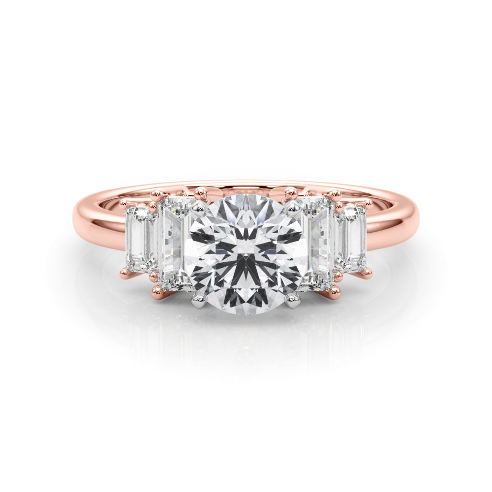 Marquise Center & SB Diamond Engagement Ring · 0.64 ct tw