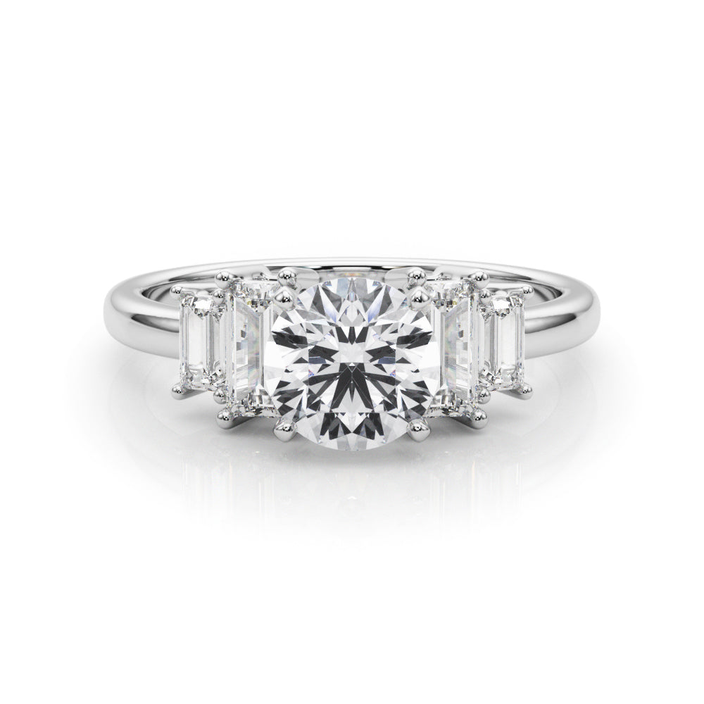 Marquise Center & SB Diamond Engagement Ring · 0.64 ct tw