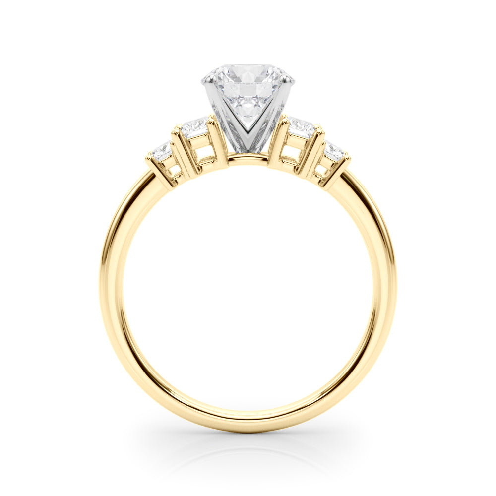 Marquise Center & SB Diamond Engagement Ring · 0.64 ct tw
