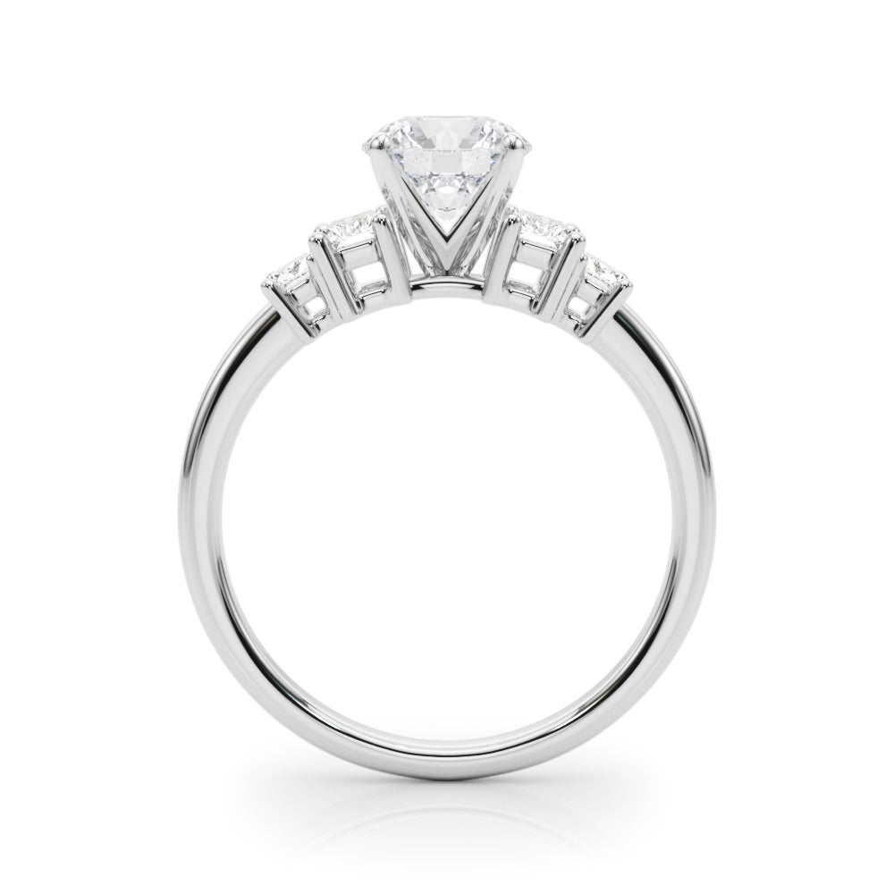 Marquise Center & SB Diamond Engagement Ring · 0.64 ct tw