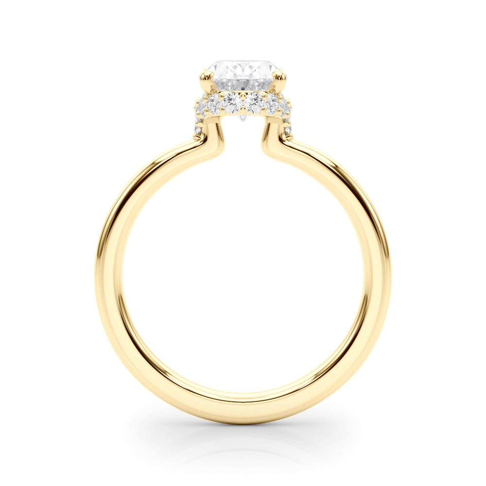 Oval Hidden Halo Center Diamond Engagement Ring · 2.17 ct tw