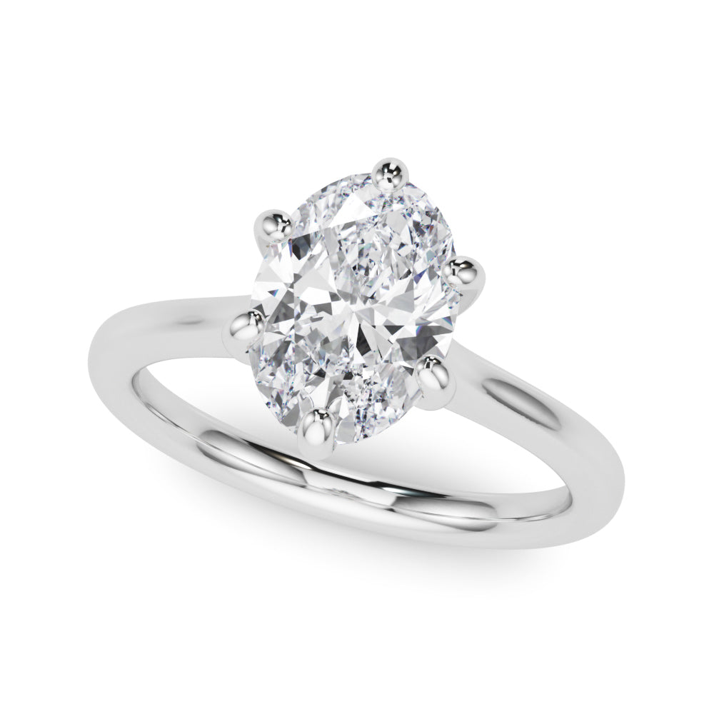 Oval Solitaire Engagement Ring