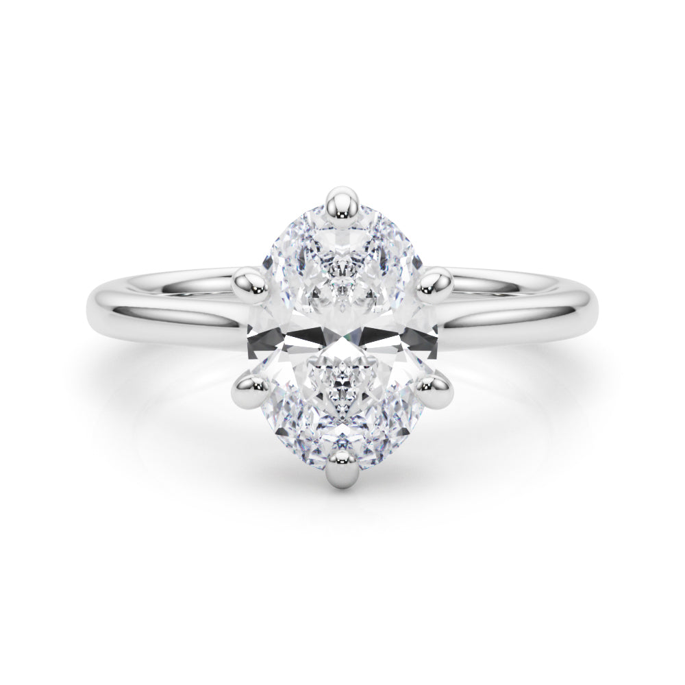 Oval Solitaire Engagement Ring
