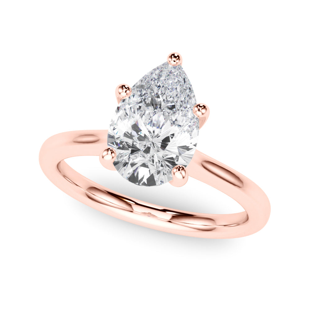 Pear Shape Solitaire Engagement Ring