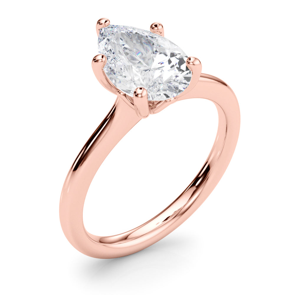 Pear Shape Solitaire Engagement Ring