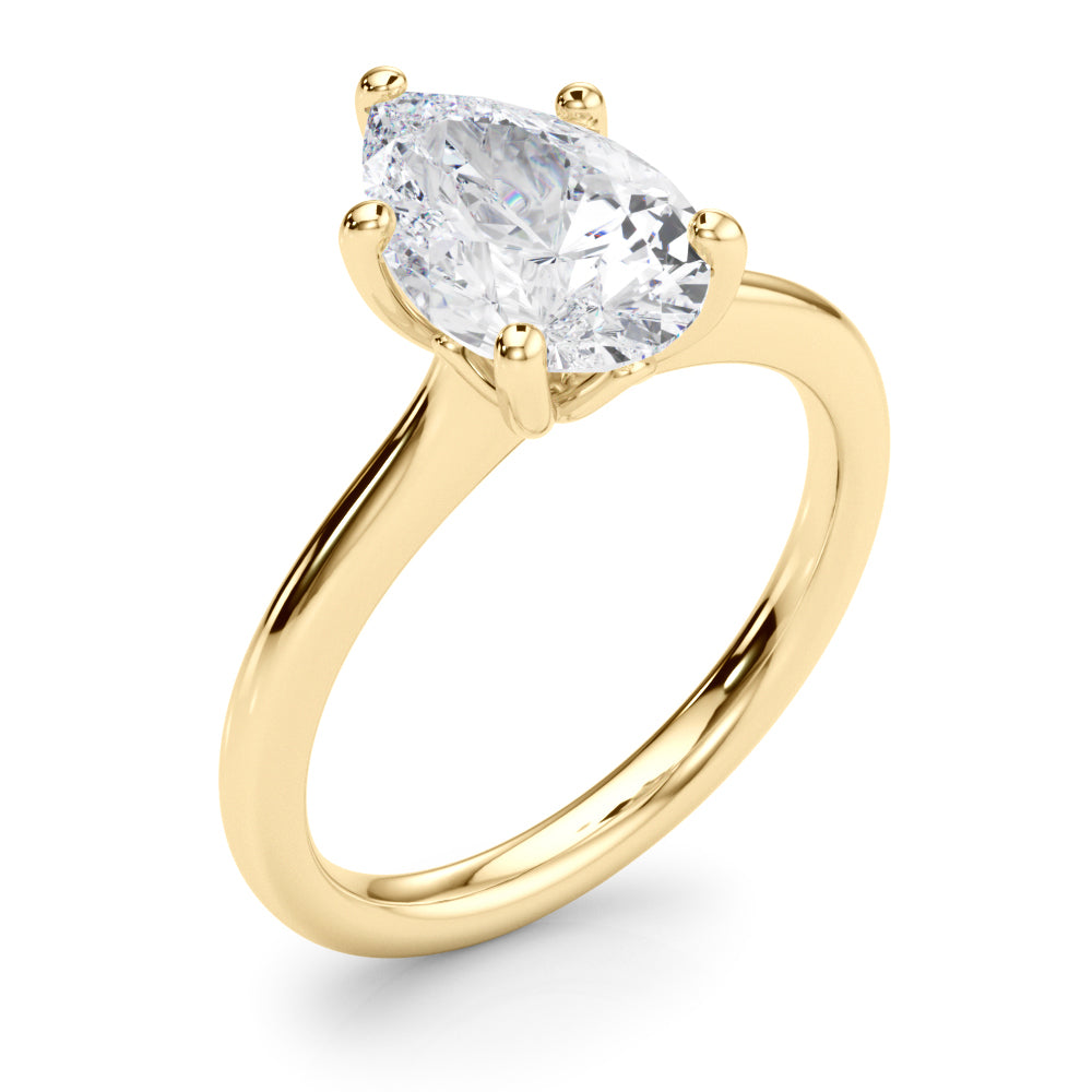 Pear Shape Solitaire Engagement Ring
