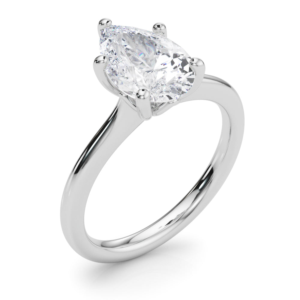 Pear Shape Solitaire Engagement Ring