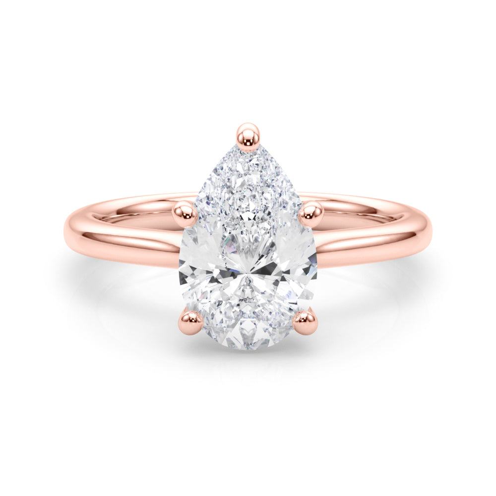Pear Shape Solitaire Engagement Ring