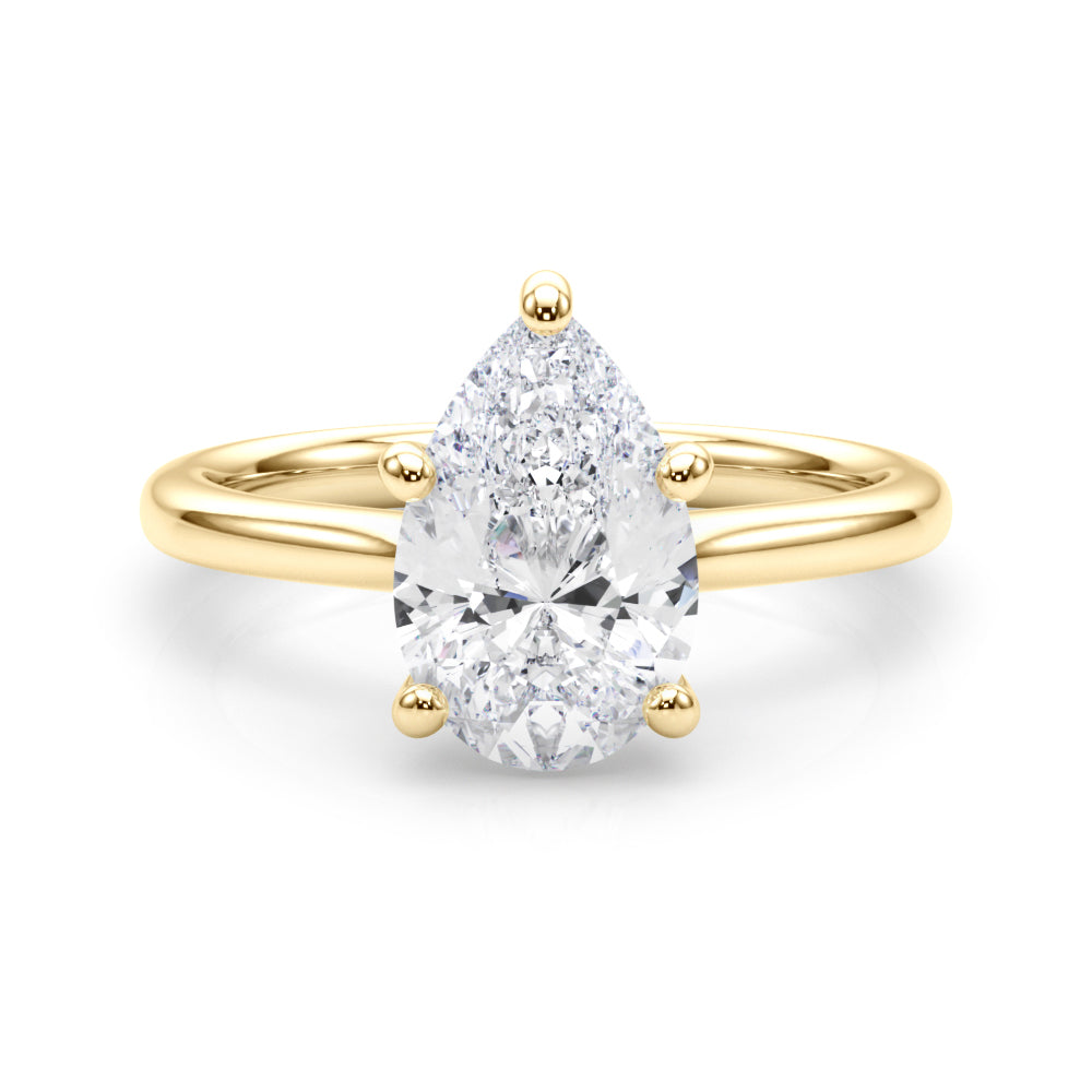 Pear Shape Solitaire Engagement Ring