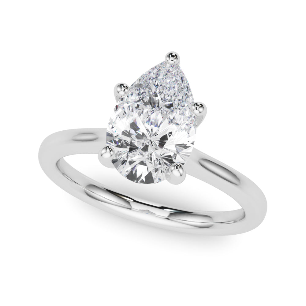 Pear Shape Solitaire Engagement Ring