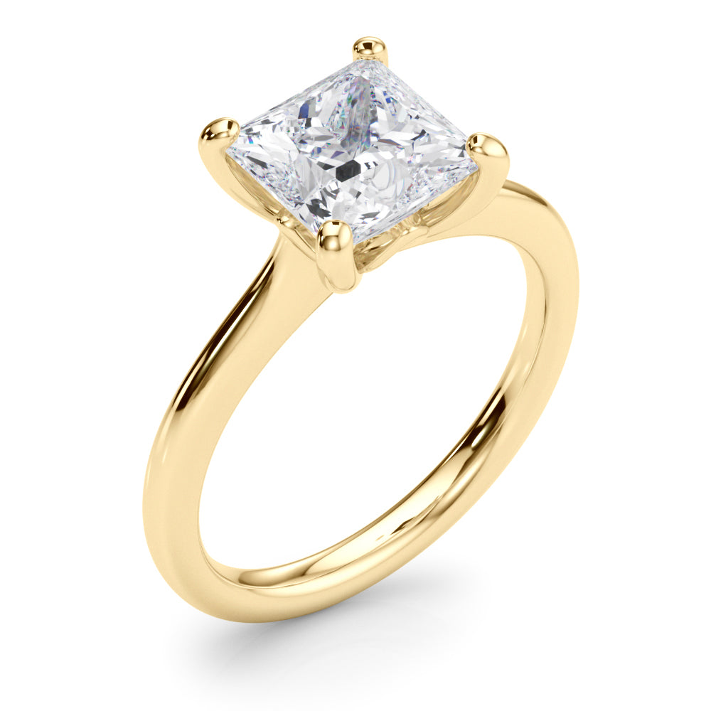 Square Princess Cut Diamond Solitaire Engagement Ring · 0.75 ct tw
