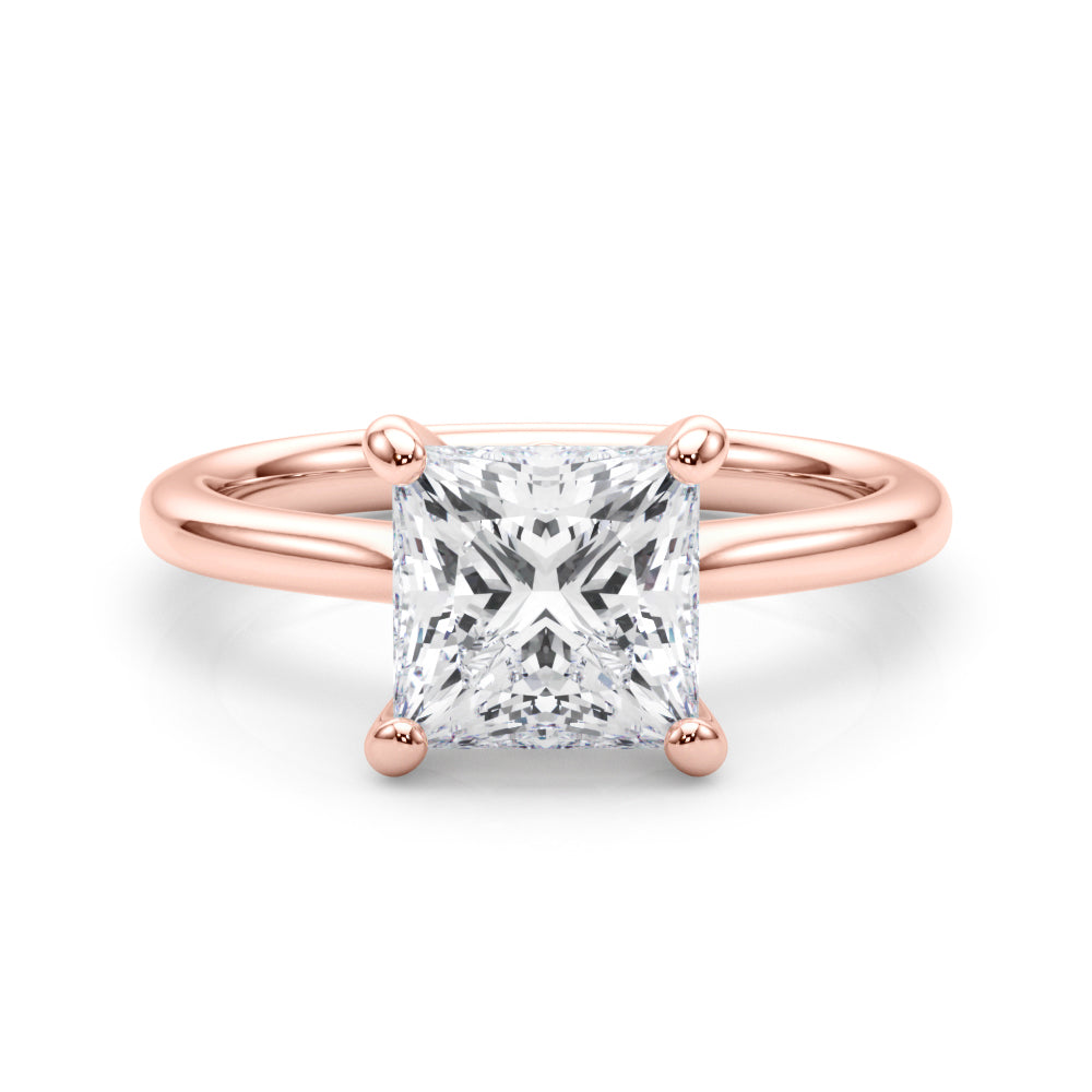 Square Princess Cut Diamond Solitaire Engagement Ring · 0.75 ct tw