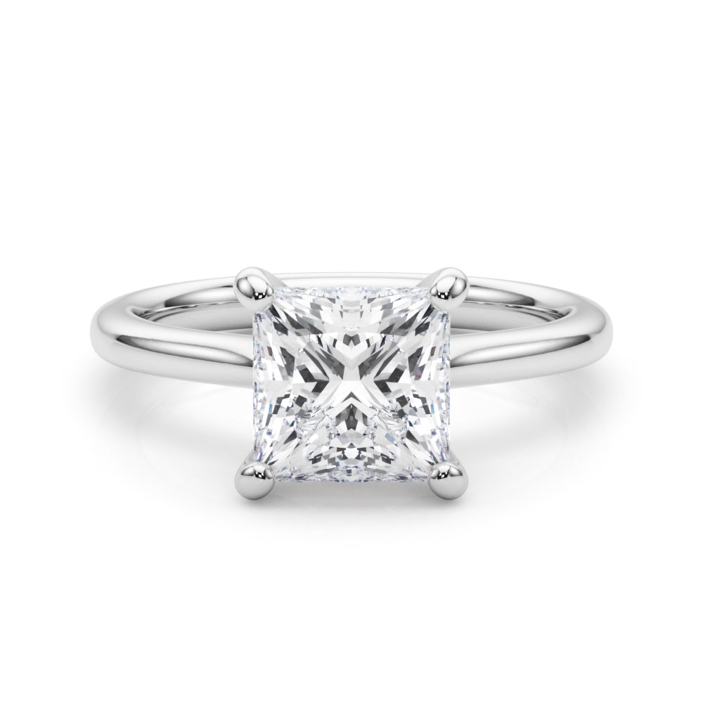 Square Princess Cut Diamond Solitaire Engagement Ring · 0.75 ct tw