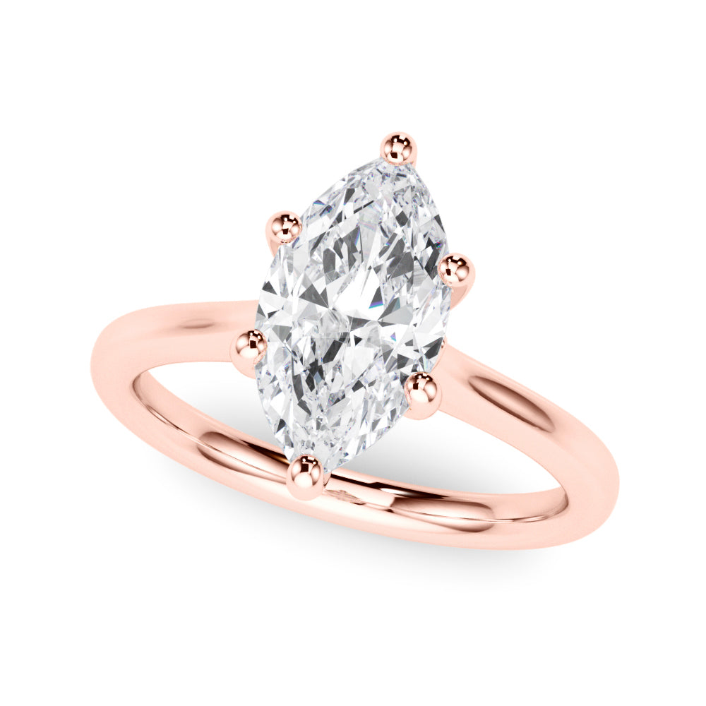 Marquise Diamond Solitaire Engagement Ring · 0.33 ct tw