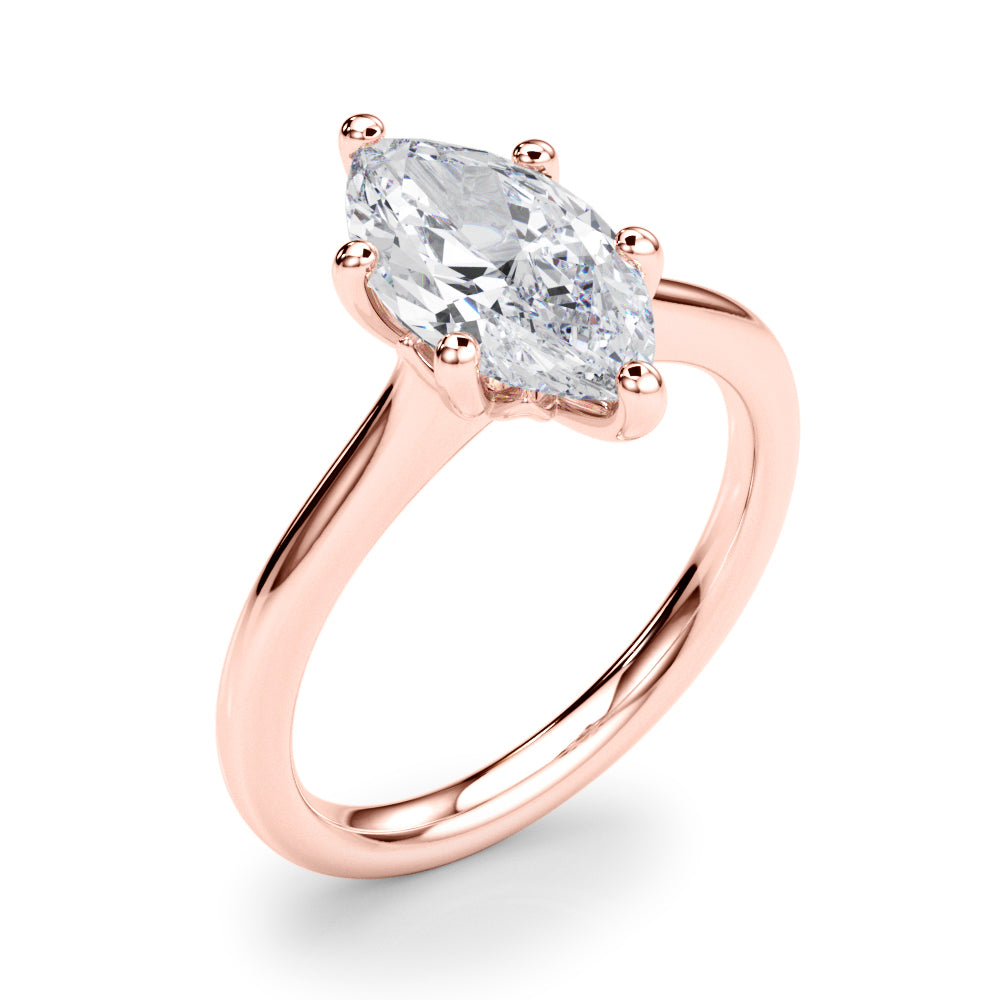 Marquise Diamond Solitaire Engagement Ring · 0.33 ct tw