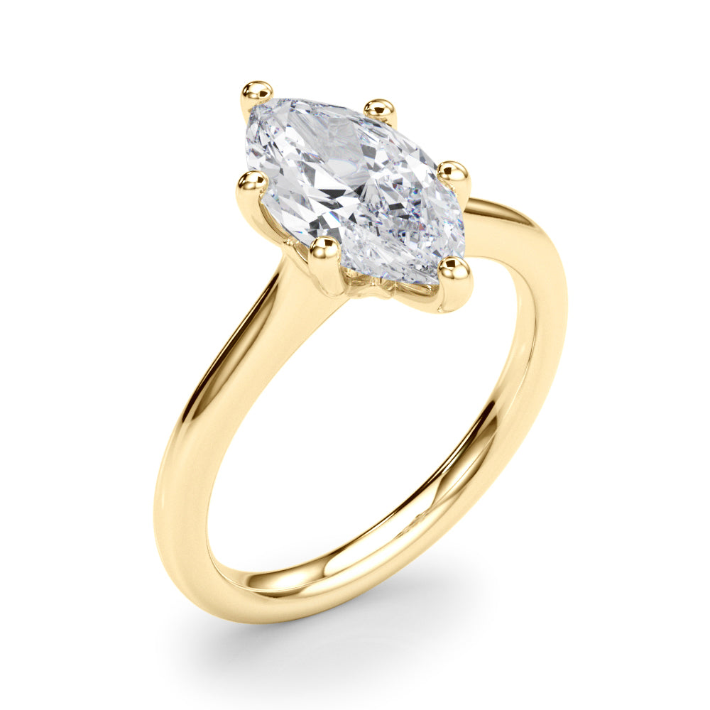 Marquise Diamond Solitaire Engagement Ring · 0.50 ct tw