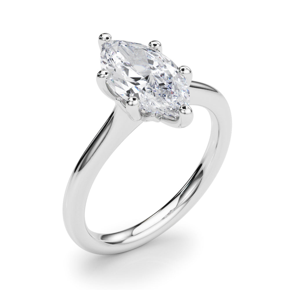 Marquise Diamond Solitaire Engagement Ring · 0.80 ct tw
