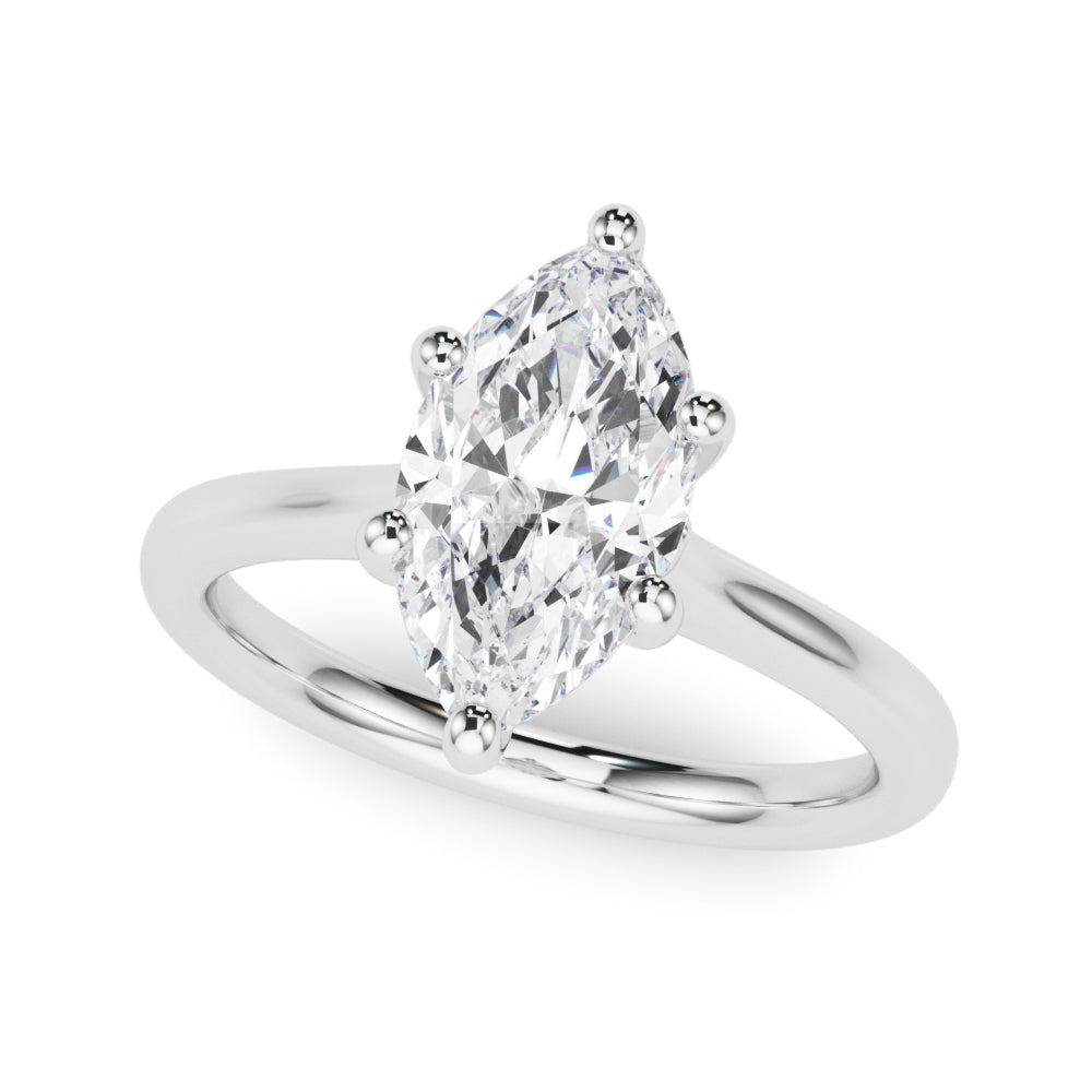 Marquise Diamond Solitaire Engagement Ring · 0.33 ct tw