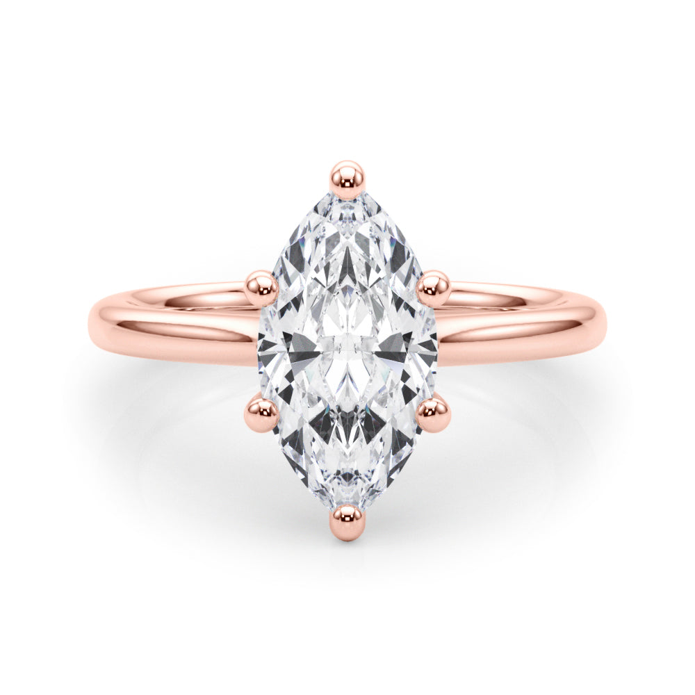Marquise Diamond Solitaire Engagement Ring · 0.50 ct tw