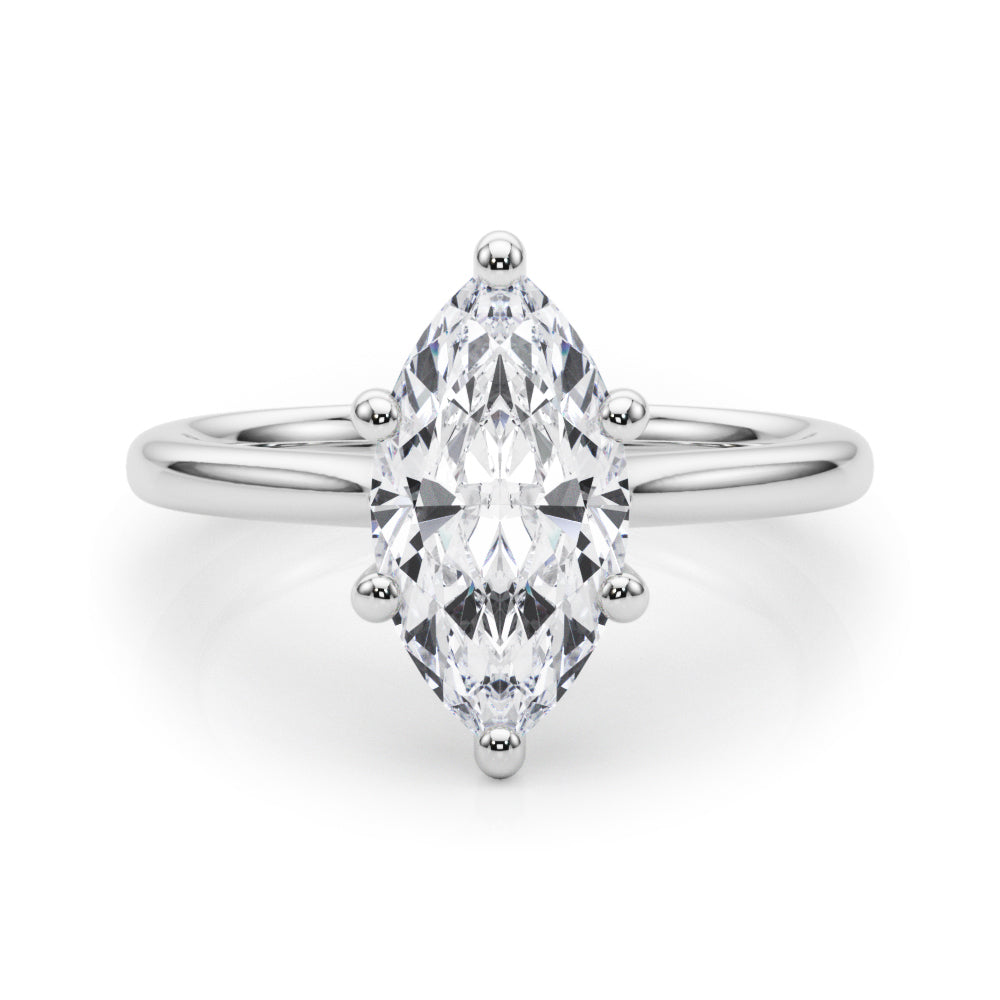 Marquise Diamond Solitaire Engagement Ring · 0.33 ct tw