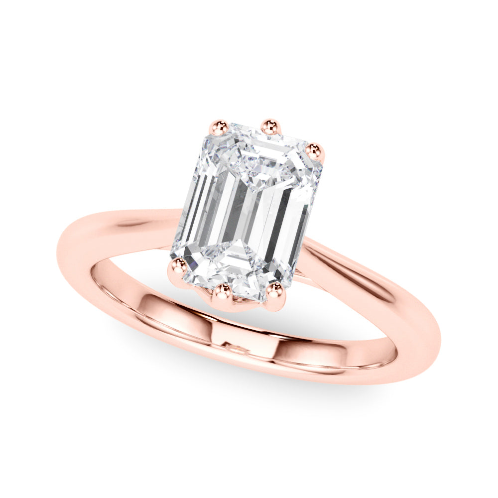 Emerald Cut Diamond Solitaire Engagement Ring · 1.00 ct tw