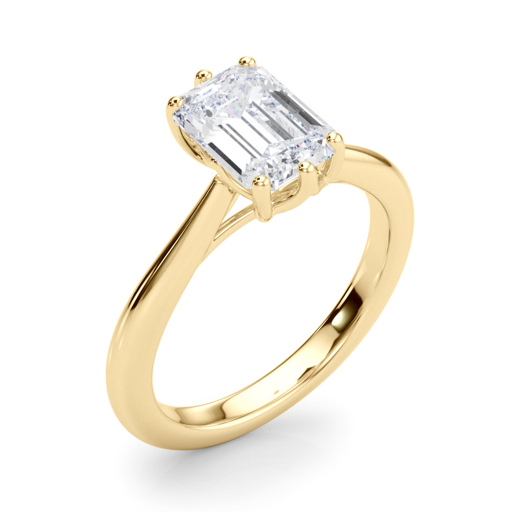 Emerald Cut Diamond Solitaire Engagement Ring · 0.90 ct tw