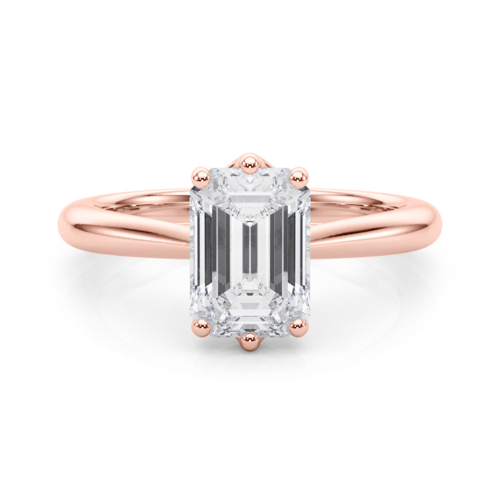 Emerald Cut Diamond Solitaire Engagement Ring · 0.90 ct tw