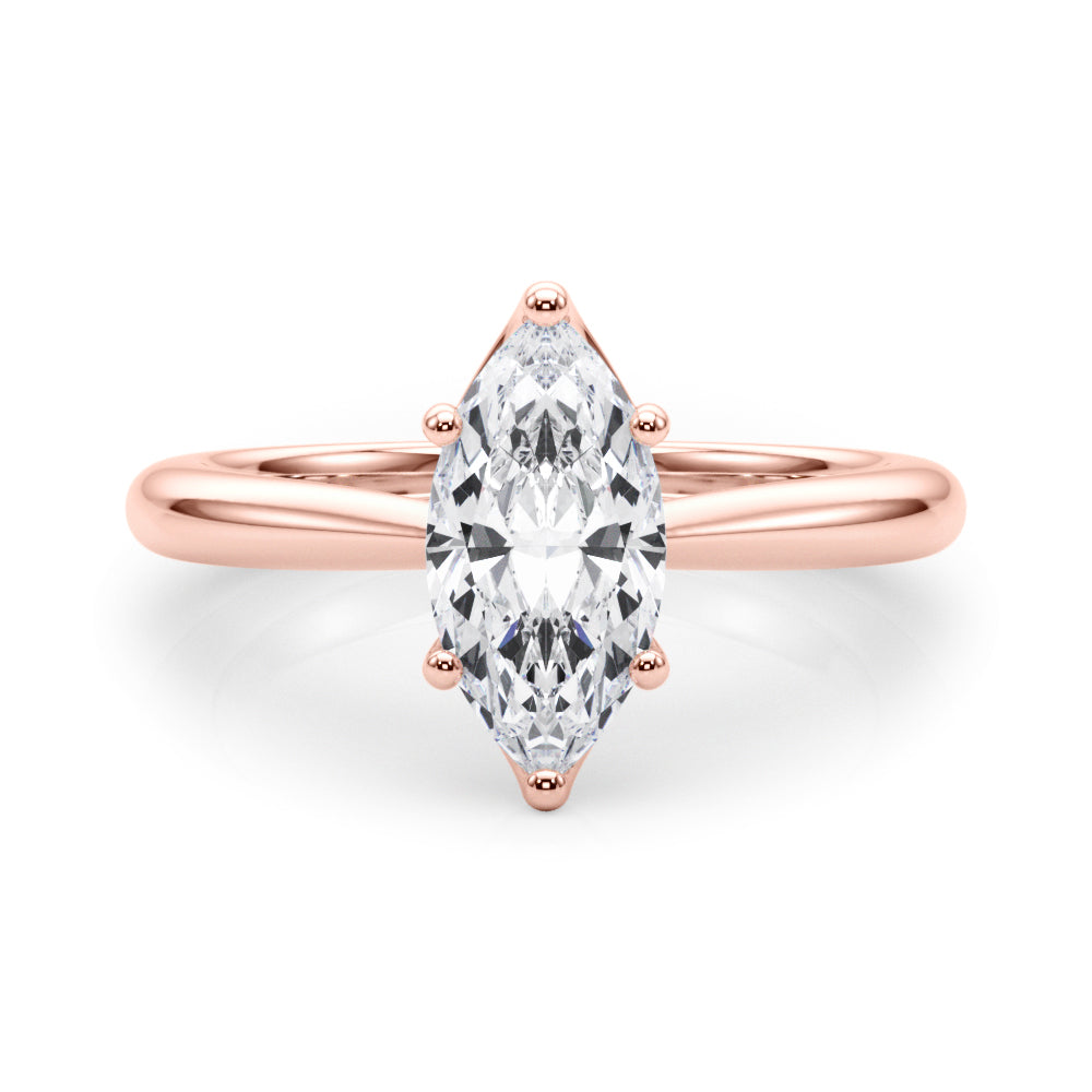Marquise Diamond Solitaire Engagement Ring · 0.33 ct tw