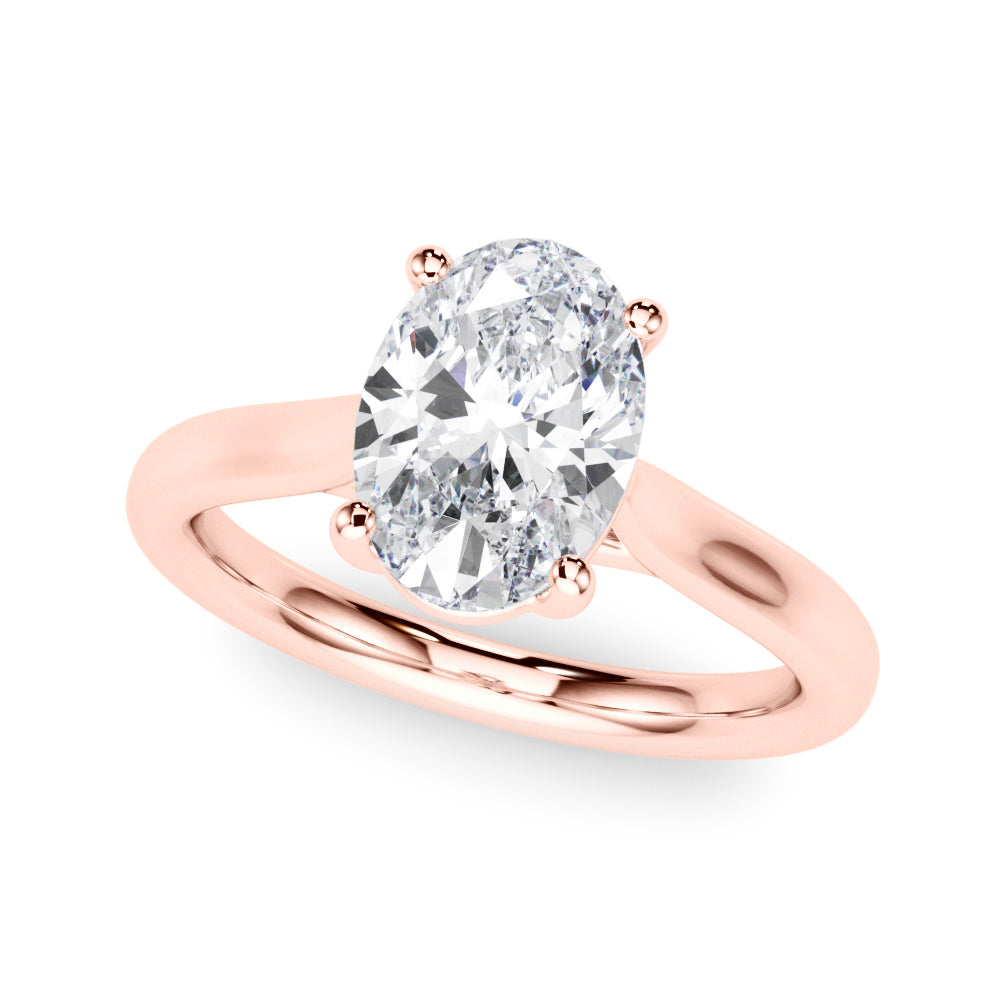 Oval Diamond Solitaire Engagement Ring · 2.00 ct tw