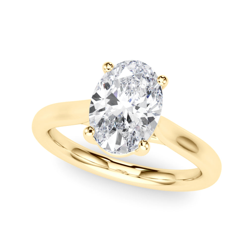 Oval Diamond Solitaire Engagement Ring · 0.95 ct tw